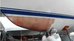 Fiberglass Hull Repair Work