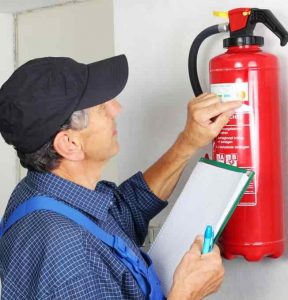 Fire extinguisher inspection