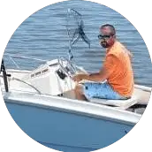 Me on my boat