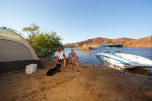 Beach camping