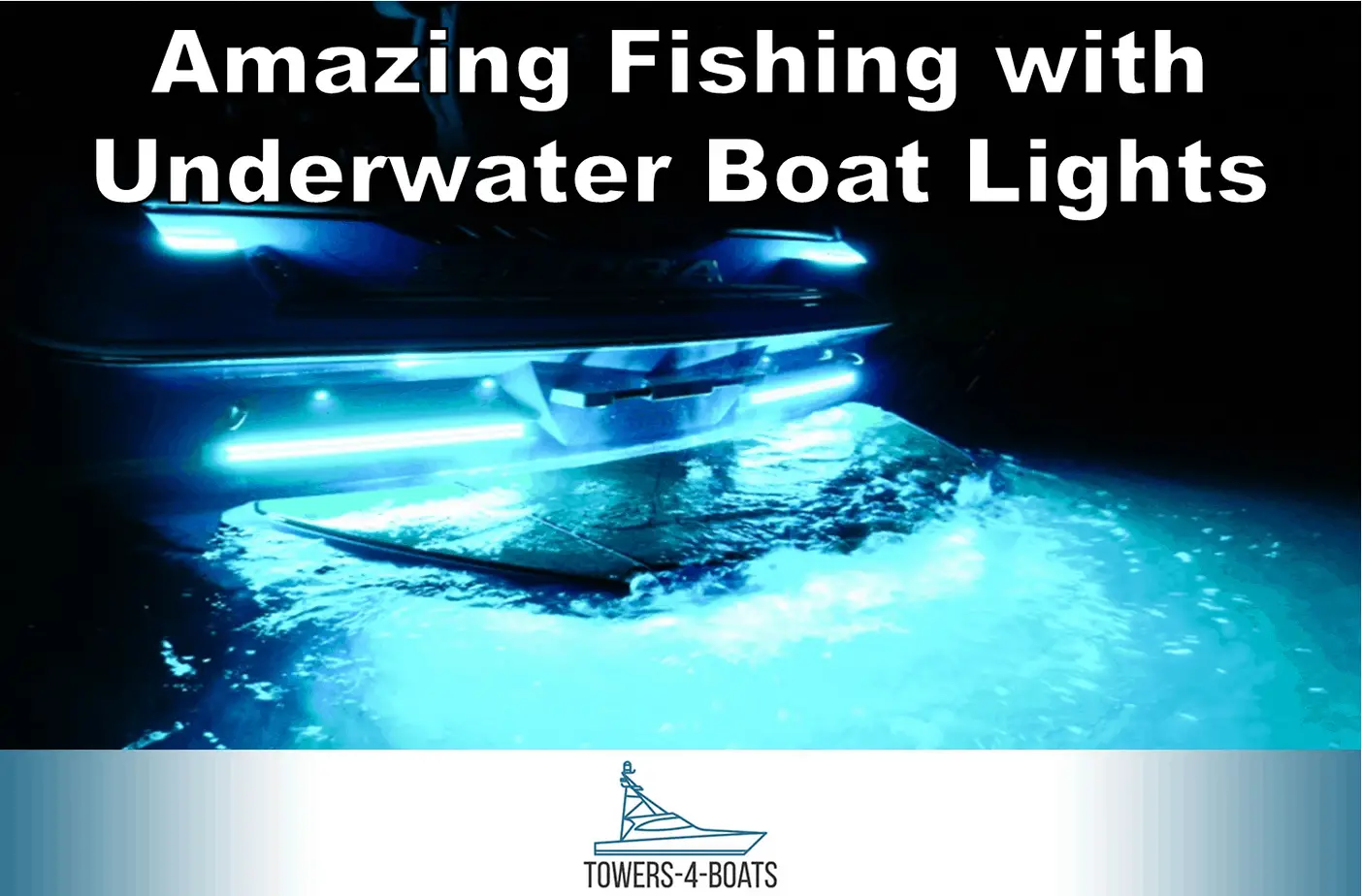 Amazing Fishing with Underwater Boat Lights